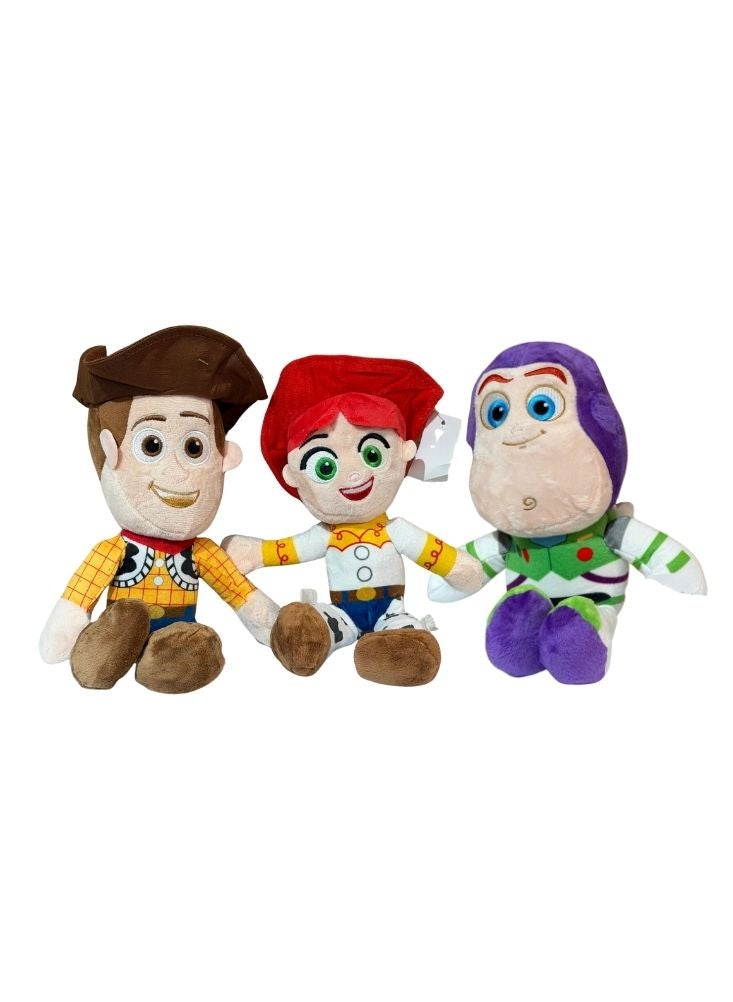 بريميم مجموعة ألعاب جيسي ووودي وباز القطيفة من فيلم حكاية لعبة - شخصيات كرتونية محشوة ناعمة - Image 1